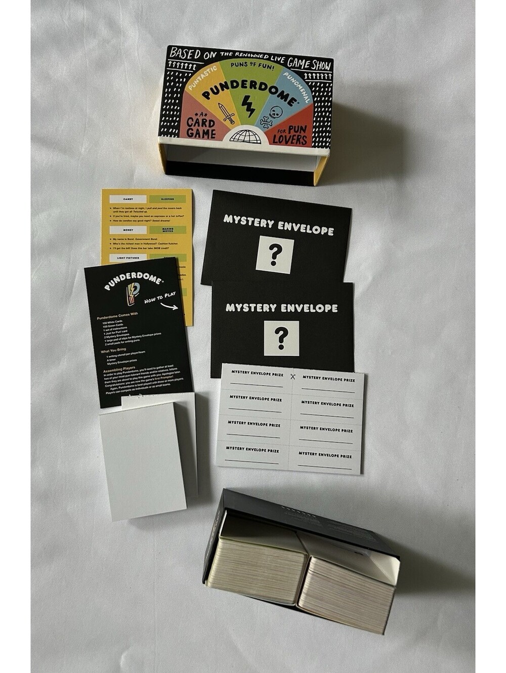 Punderdome A Card Game for Pun Lovers Based On Live Game Show Jo Firestone